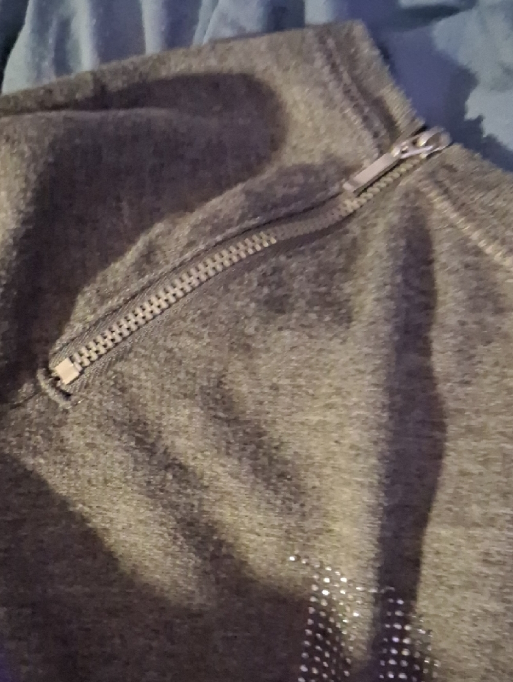 Rock & Republic Grey Rhinestone 'ROCK' Sweatshirt - Picture 2 of 5